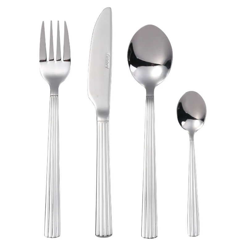 Groovy Cutlery Set, 48 Pieces