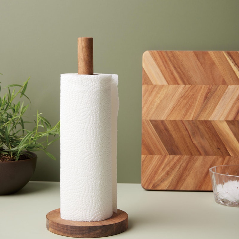 Oak kitchen roll holder sale