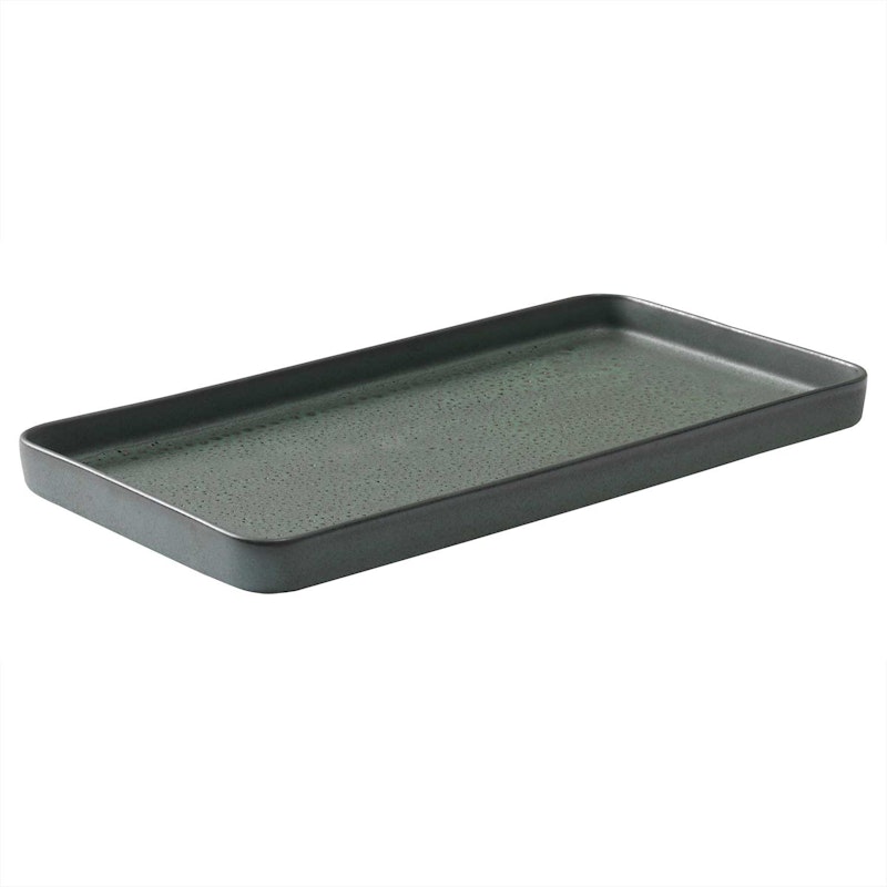 Raw Rectangular Dish, Northern Green