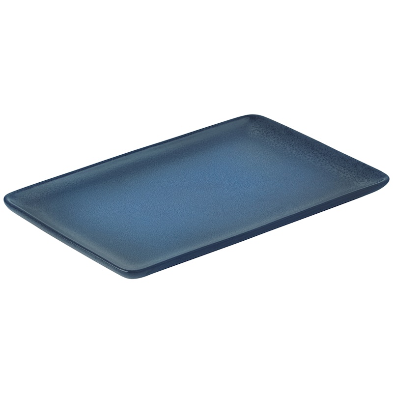 Raw Rectangular Plate 23,5x15 cm, Midnight Blue