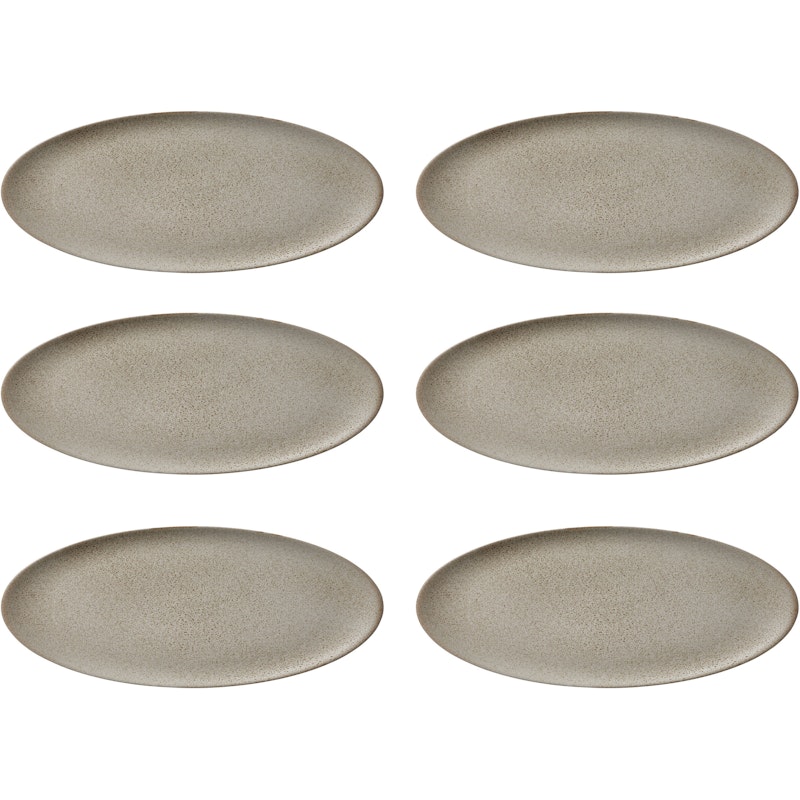 RAW Lunch Plate 23 cm 6-pack, Sandy Beige