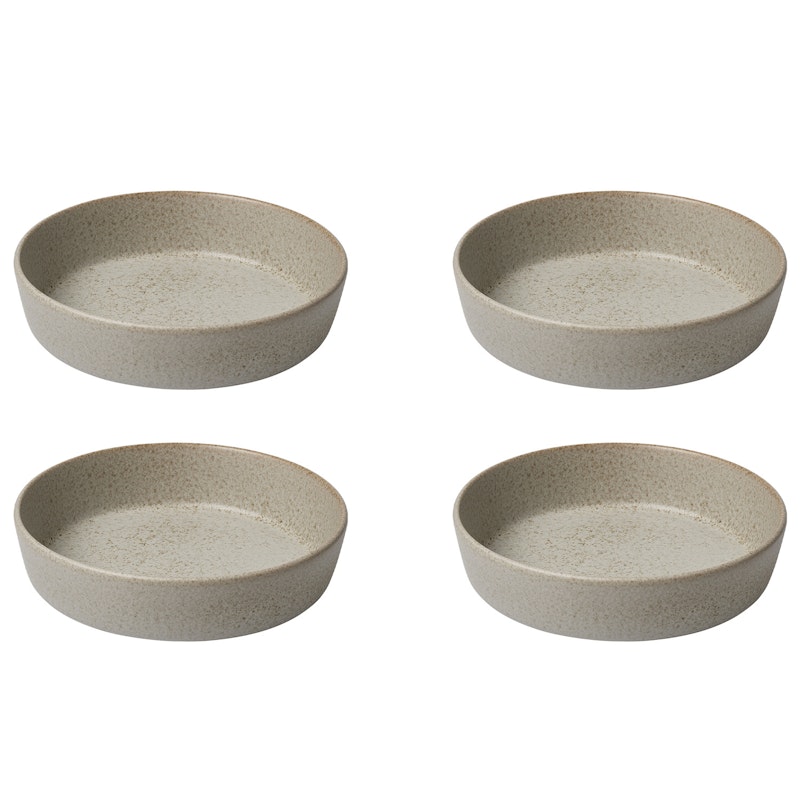 Raw Deep Plate 19,4 cm 4-pack, Sandy Beige