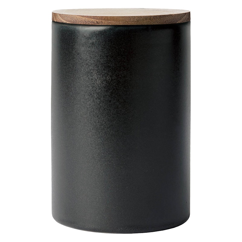 Raw Storage Jar With Lid 15 cm, Titanium Black