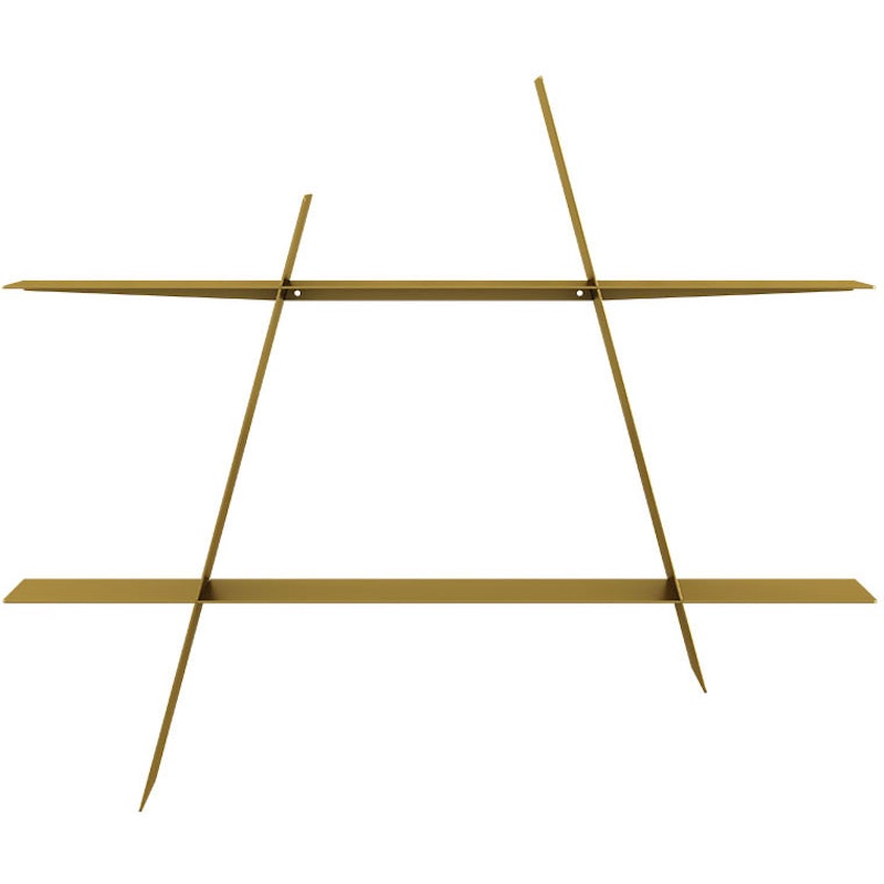 A-Shelf Wall Shelf L, Brass