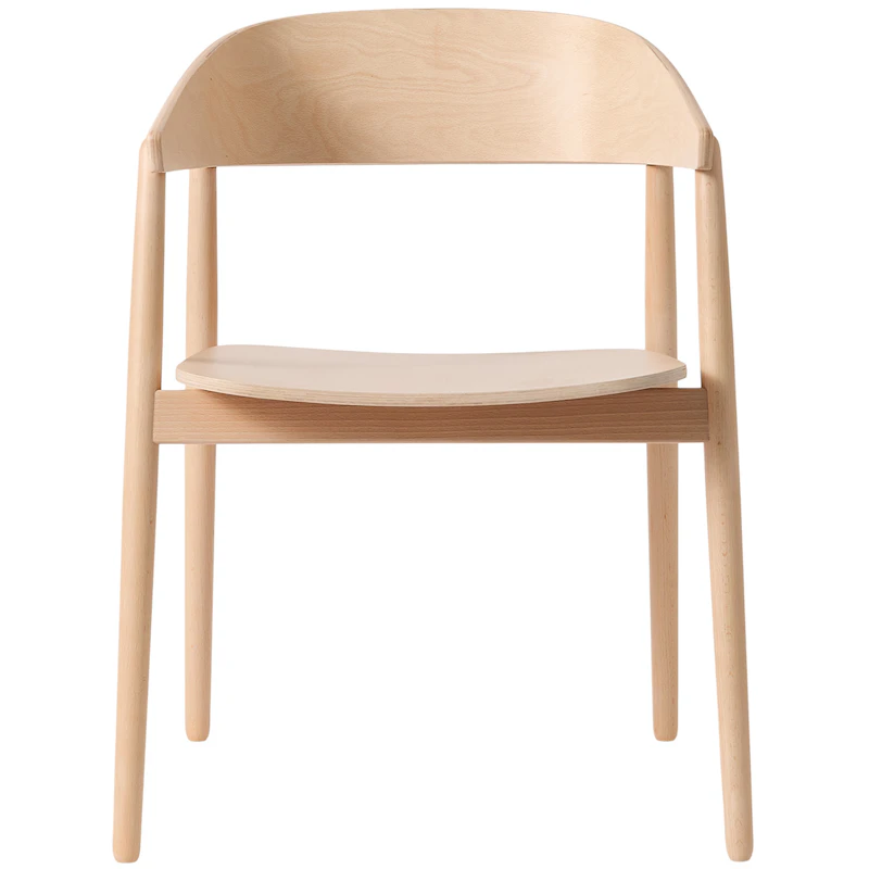 AC2 Armchair, White pigmented Beech