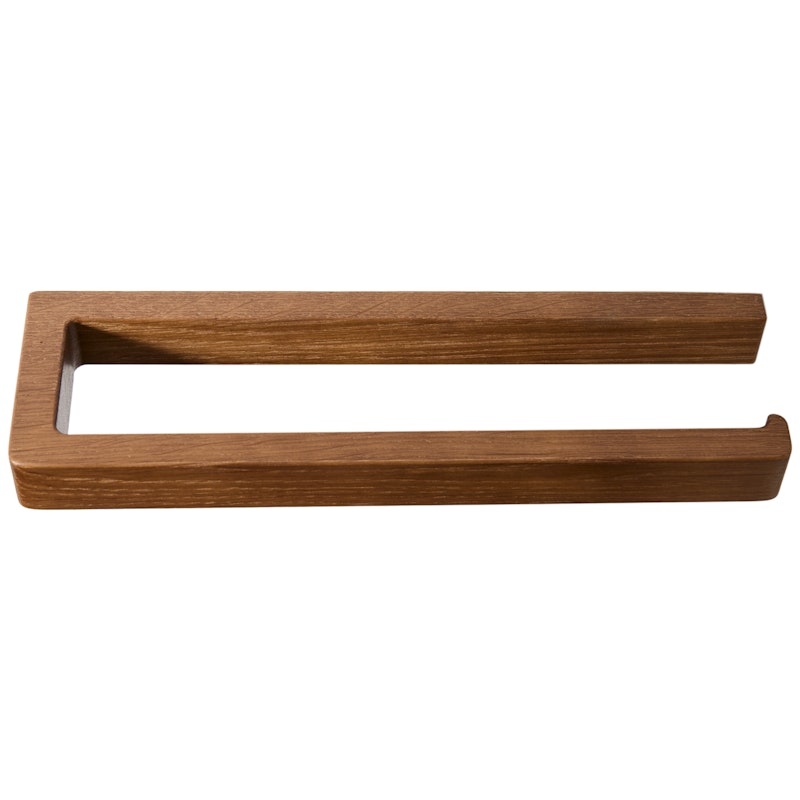 Paper Holder, Dark Stained Oak