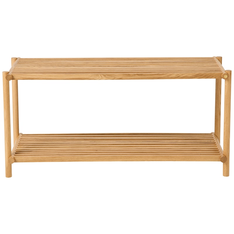 Column Shoe Rack, Oak