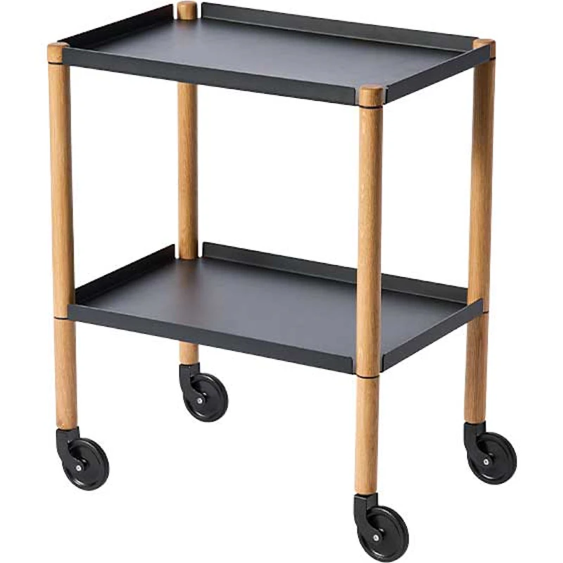 Connect Tray Table, Oak / Matte Black