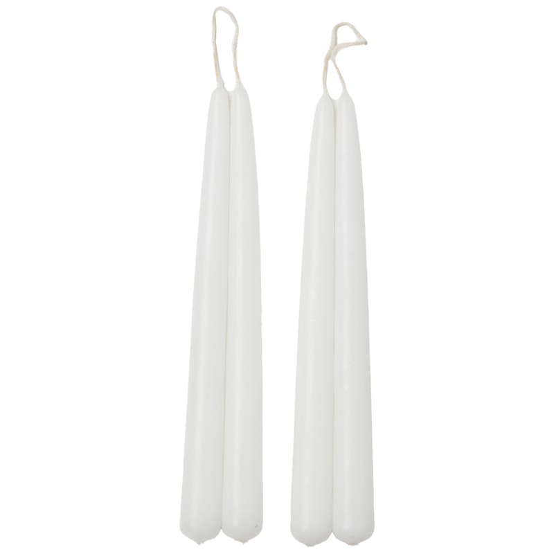 Blossom Candles 4-pack, White