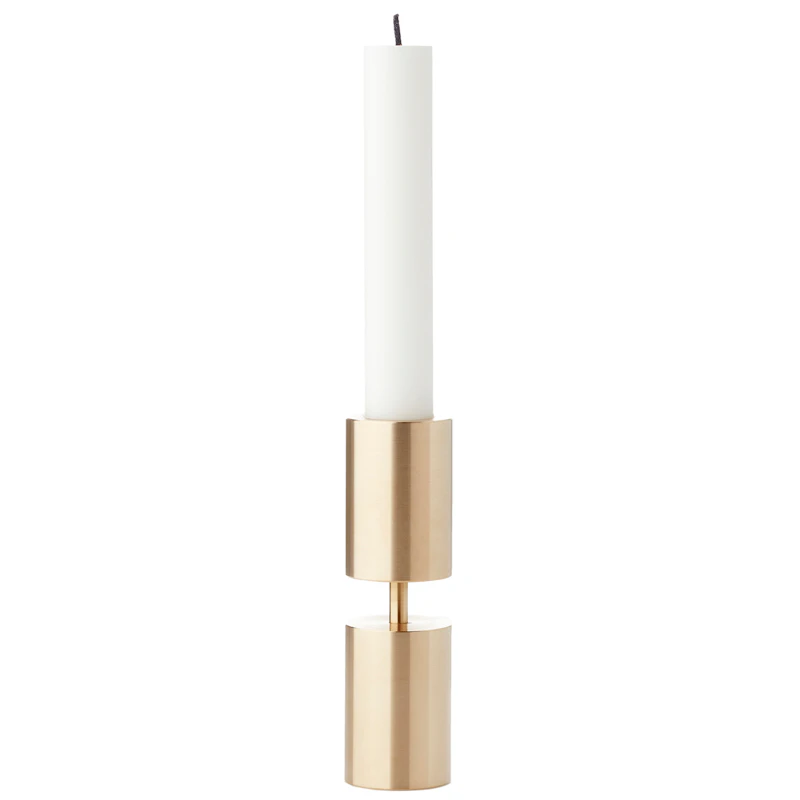 Solid Candle Holder, Brass