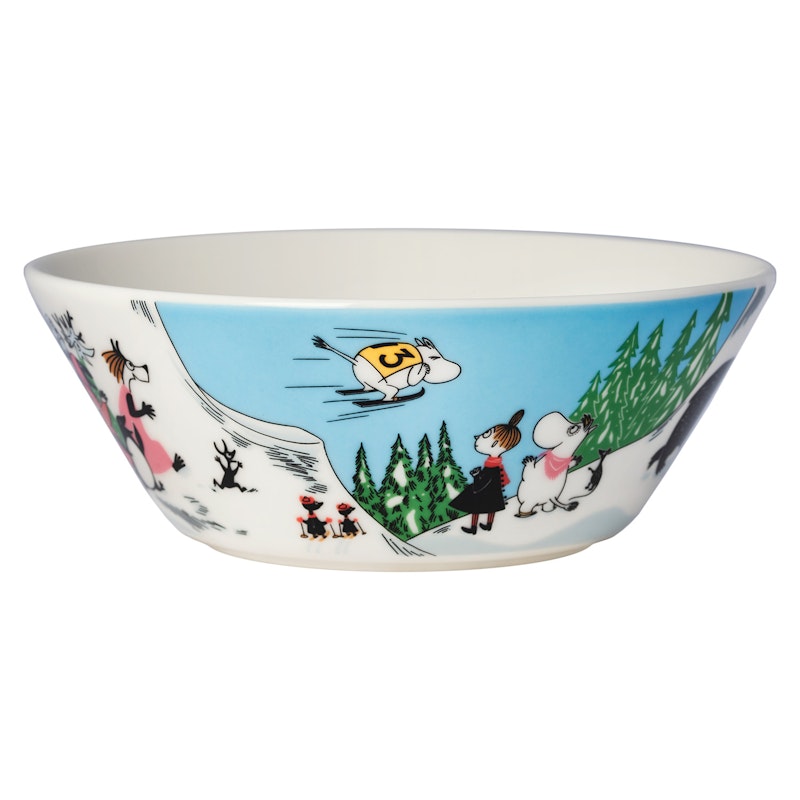 Moomin Winter 2024 Bowl 15 cm, Ski jumping