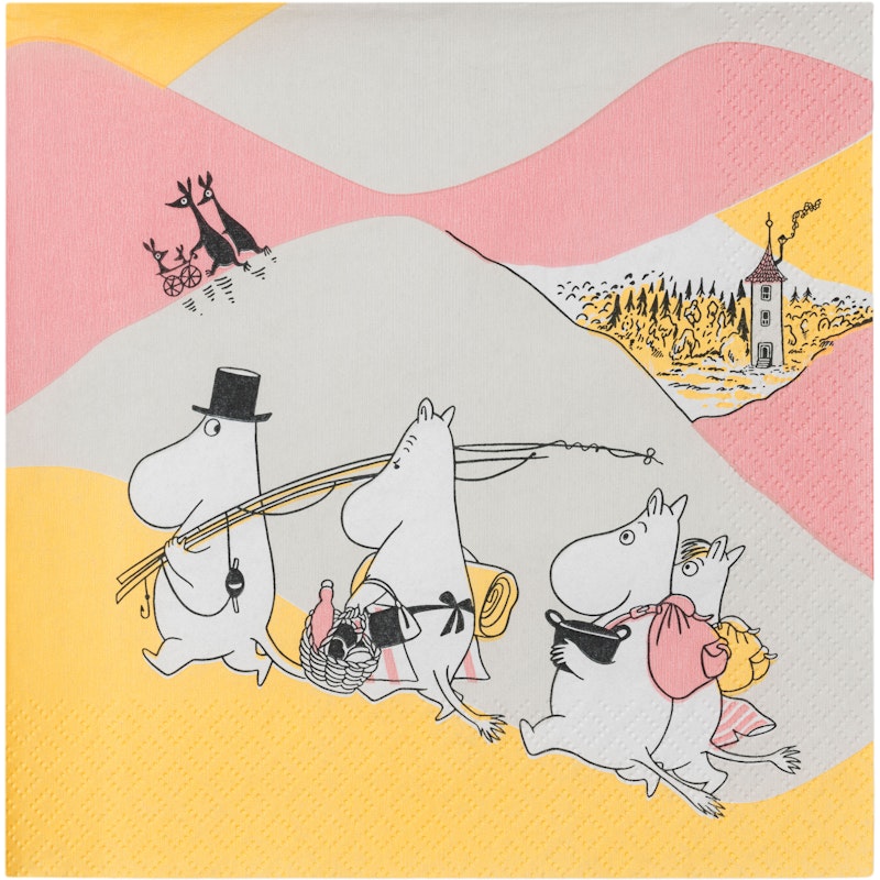 Moomin Napkins Family Time 33 cm