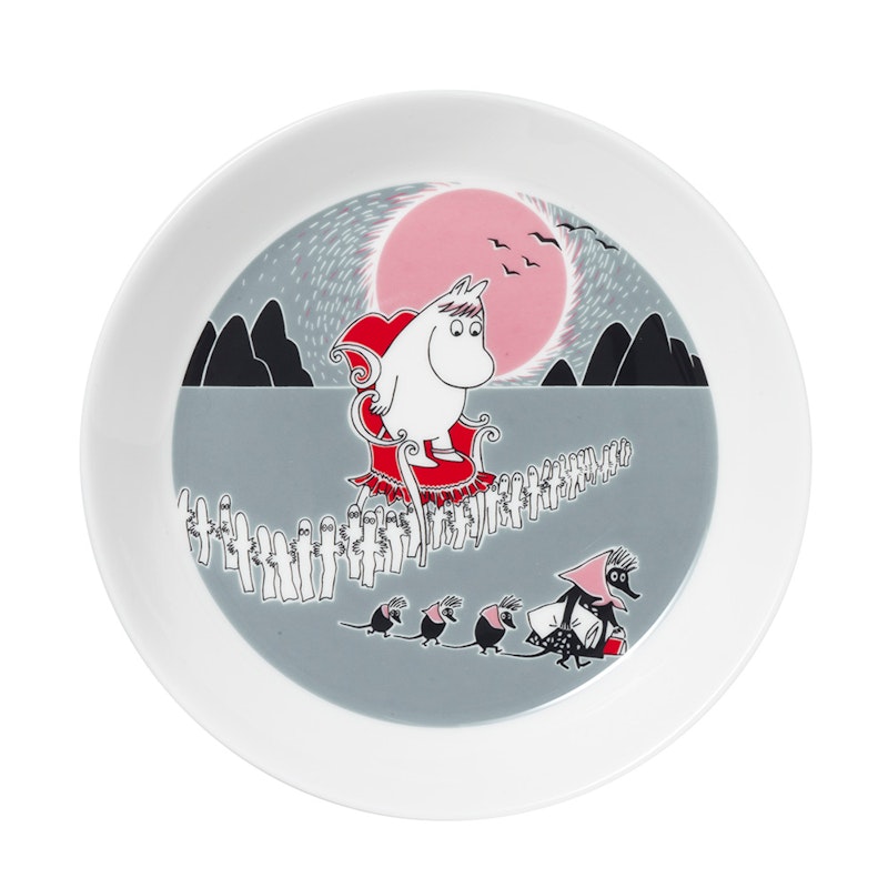 Moomin Plate Ø19 cm, Moomin on Adventure - The move