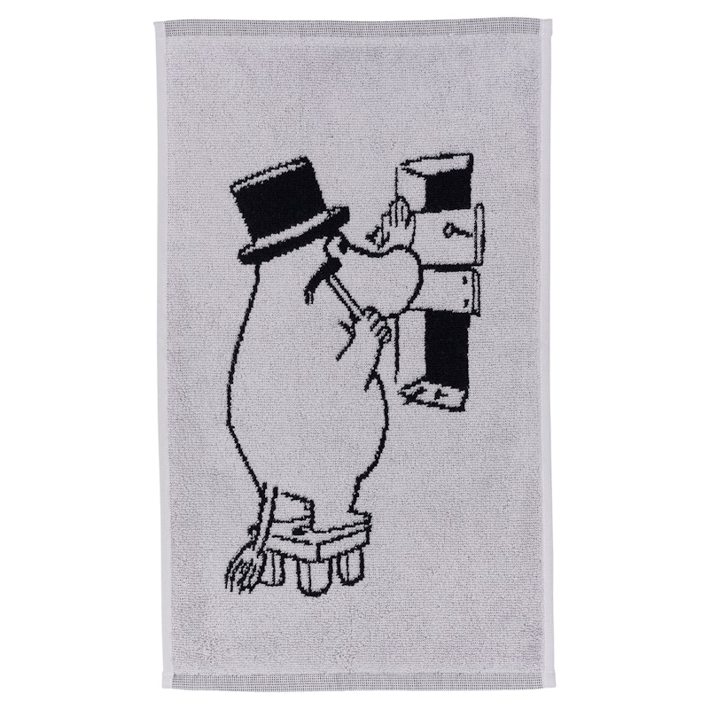 Moomin Towel 30x50 cm, Moominpappa Grey