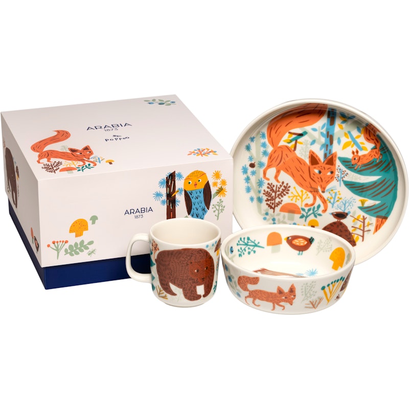 Poppoo Childrens Tableware Vänner 3-pack