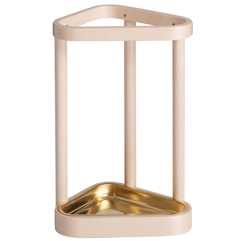 115 Umbrella Stand, Birch / Brass