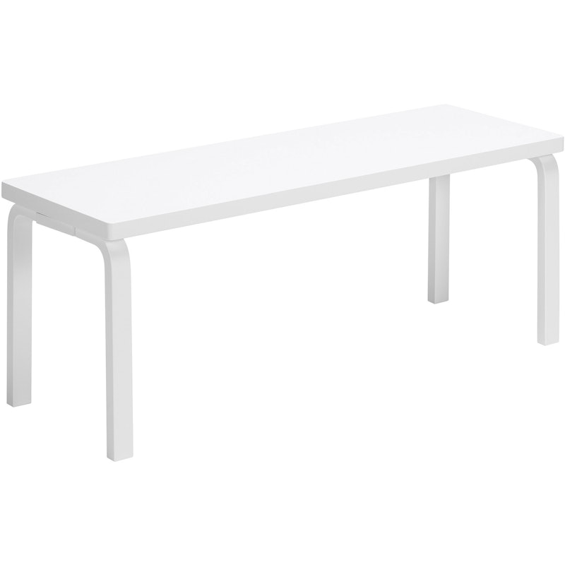 153A Bench, White lacquered Birch