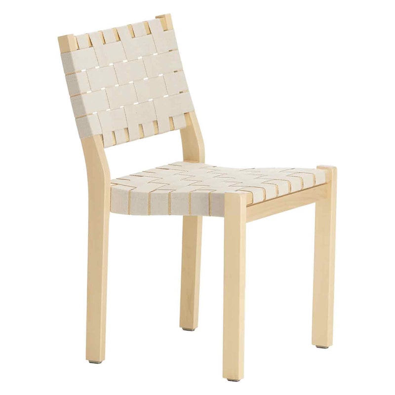 611 Chair, Nature / White