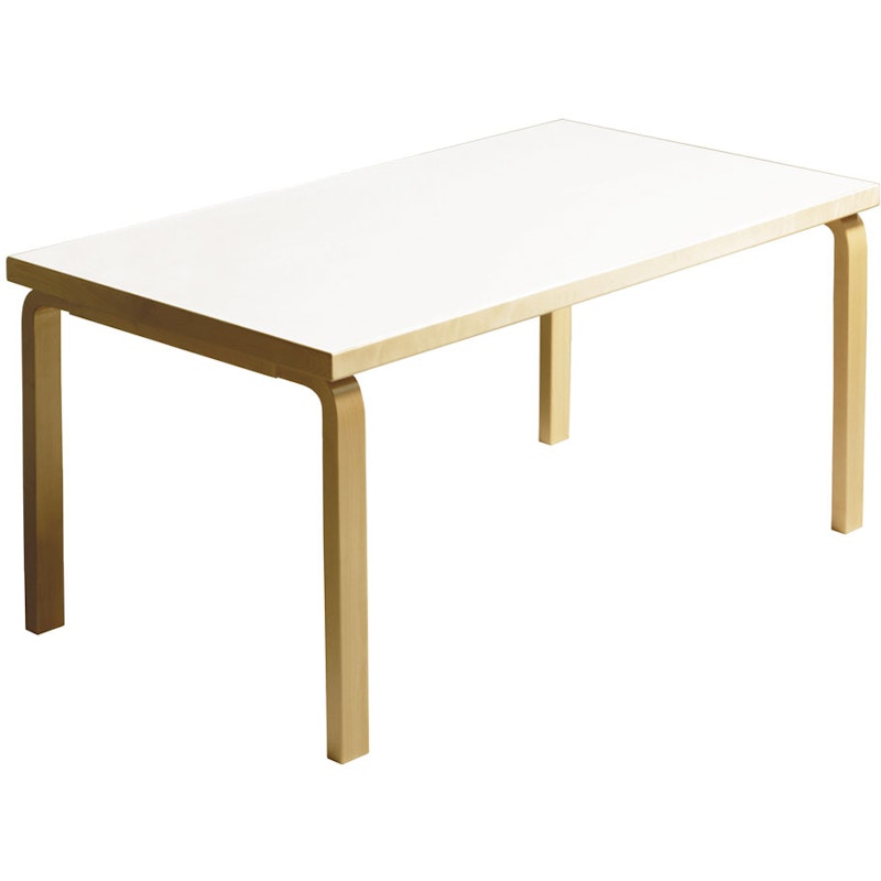 82B Table 85x135 cm, White Laminate