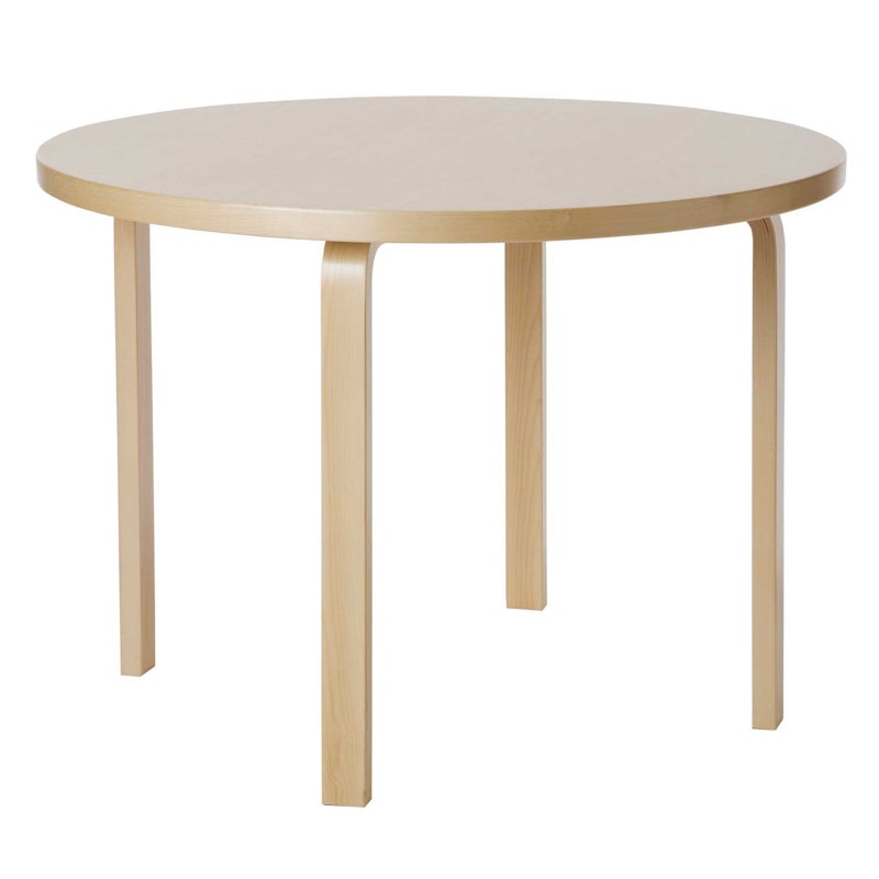 90A Table 100 cm, Birch