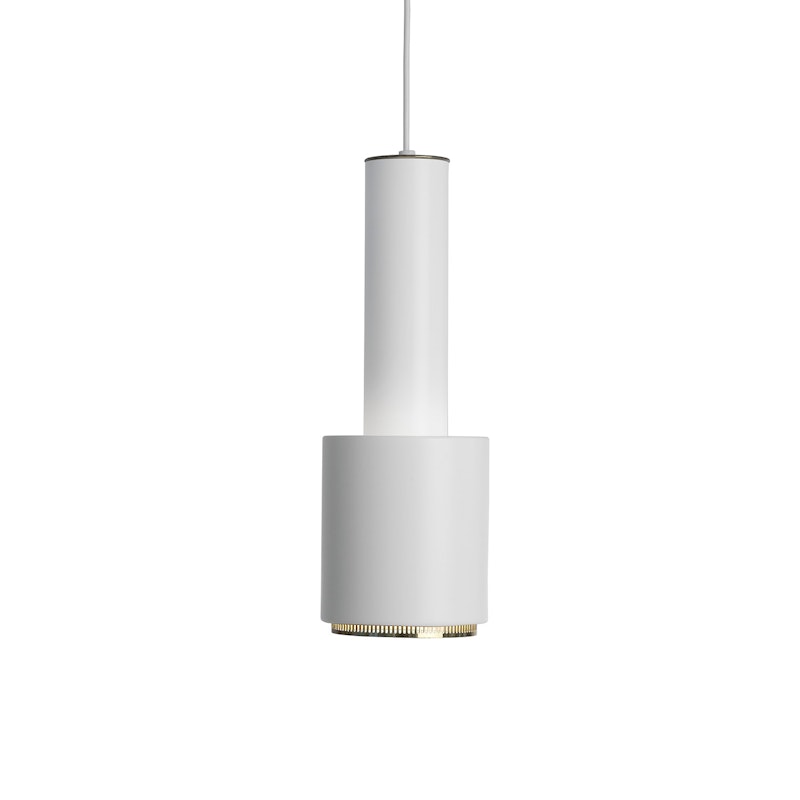 A110 Pendant, White / Brass