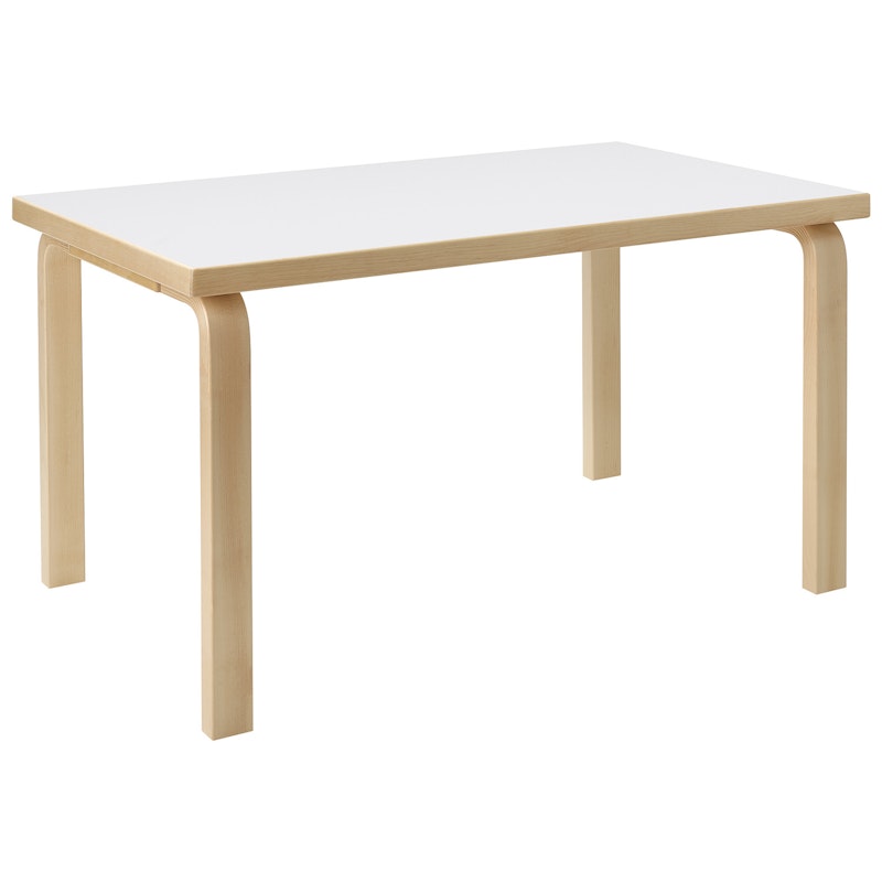 Aalto 80B Table Rectangular 60x100 cm, White Laminate