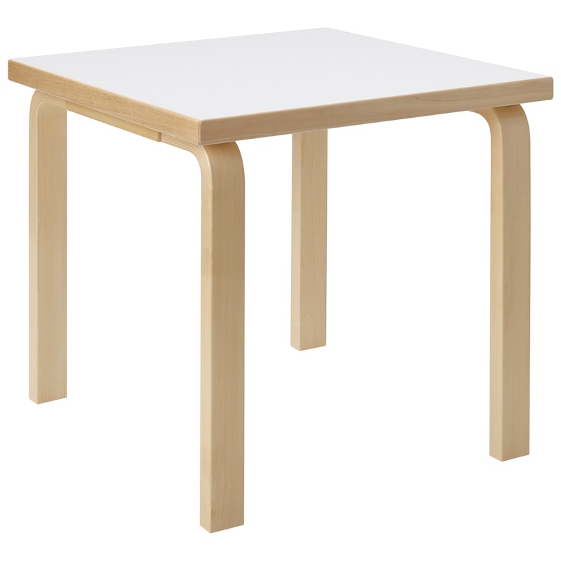 Aalto 80C Table Square 60x60 cm, White Laminate