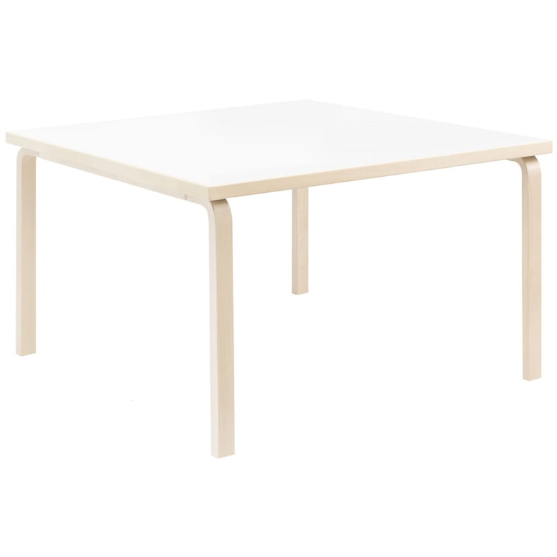 Aalto 84 Table Square 120x120 cm, White Laminate