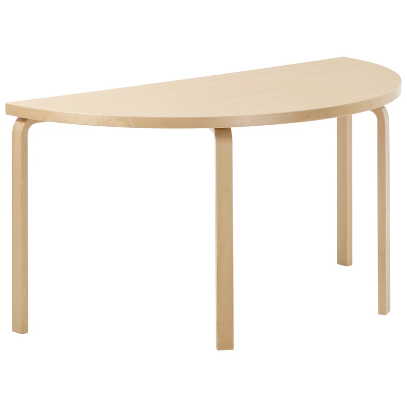 Aalto 96 Table Half-round, Birch