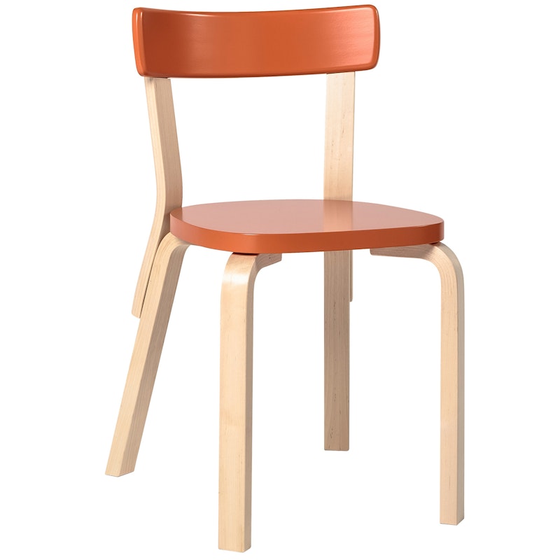 Chair 69, Orange/Birch