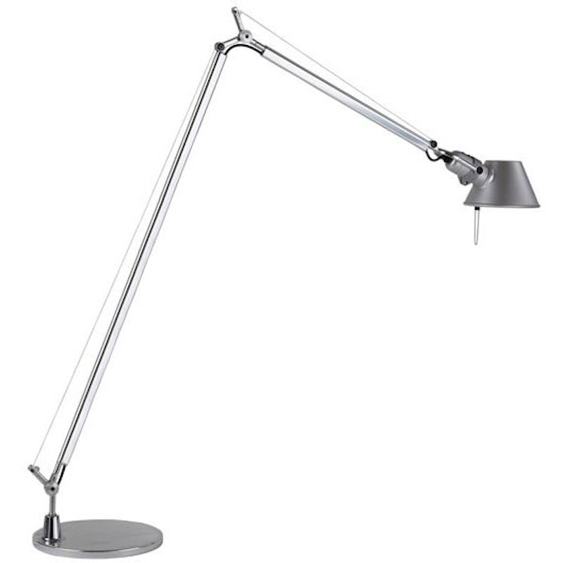 Tolomeo Reading Floor Lamp, Aluminium