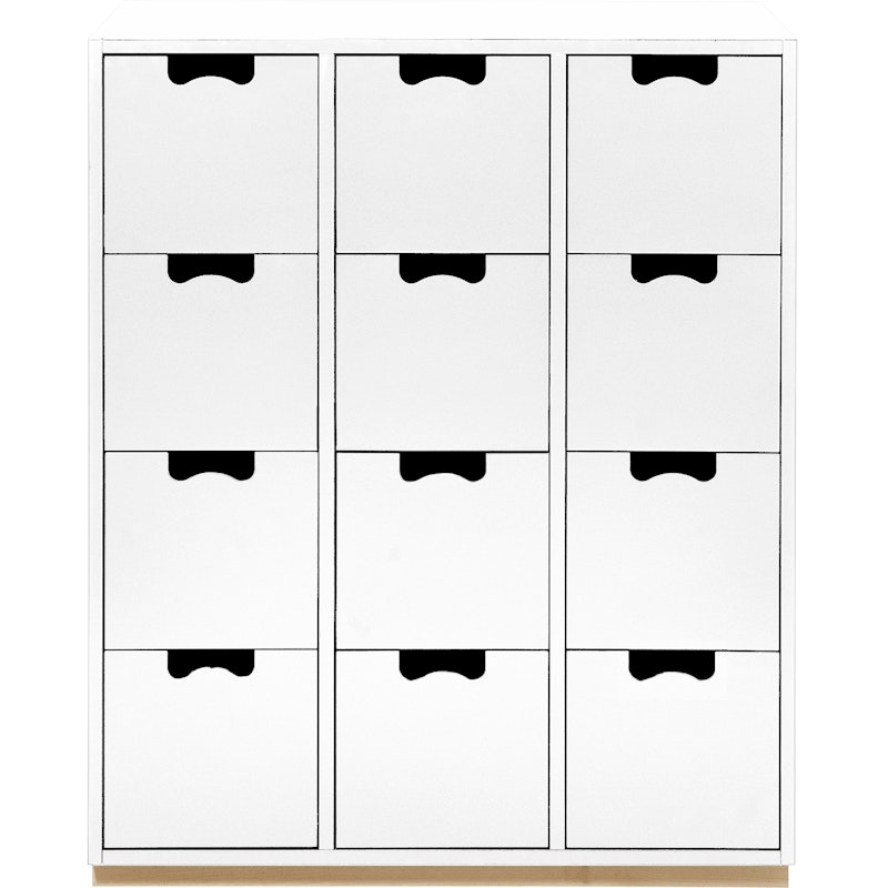 Snow B Chest Of Drawers, White / Oak