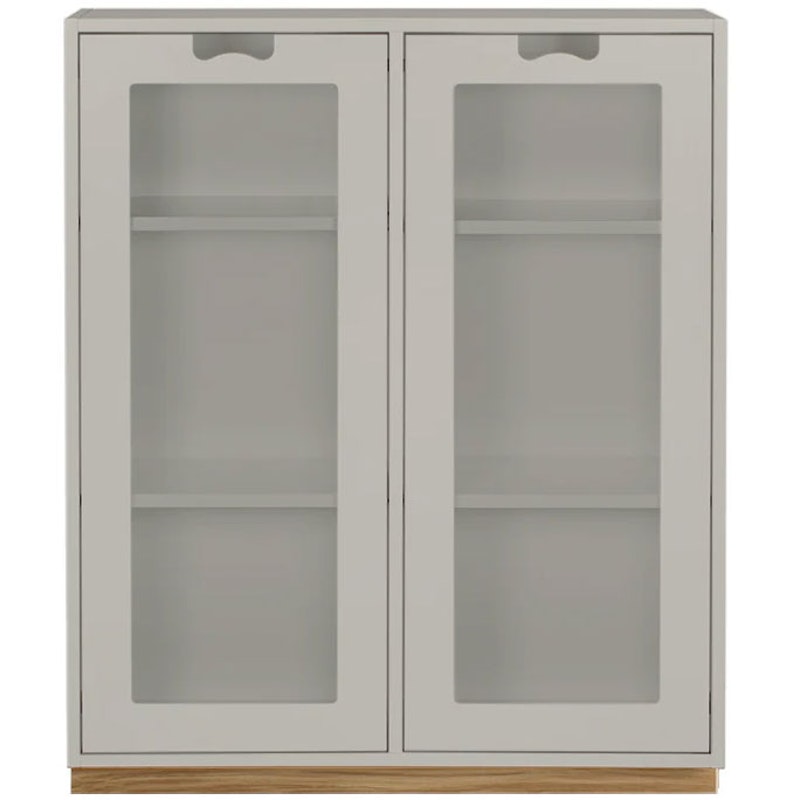 Snow E Display Cabinet 30 cm, Light Grey