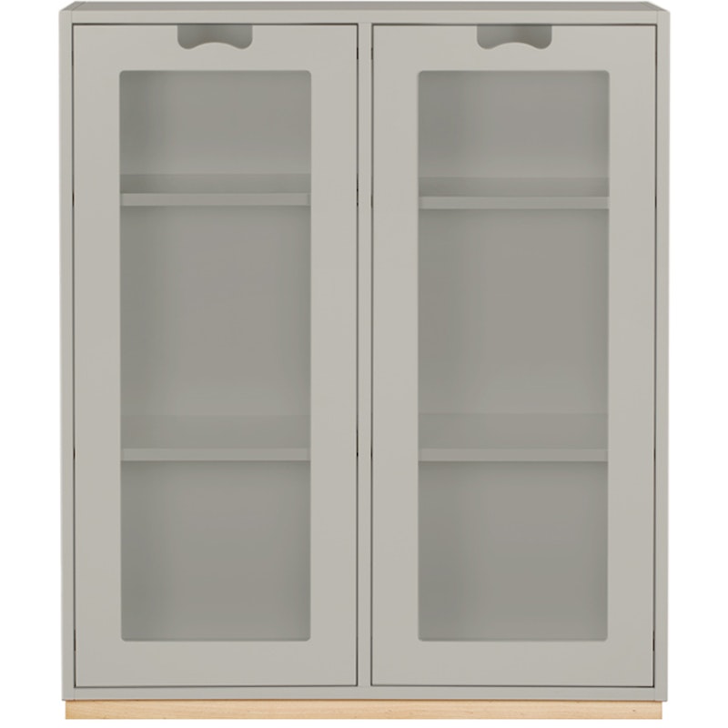Snow E Display Cabinet 42 cm, Light Grey