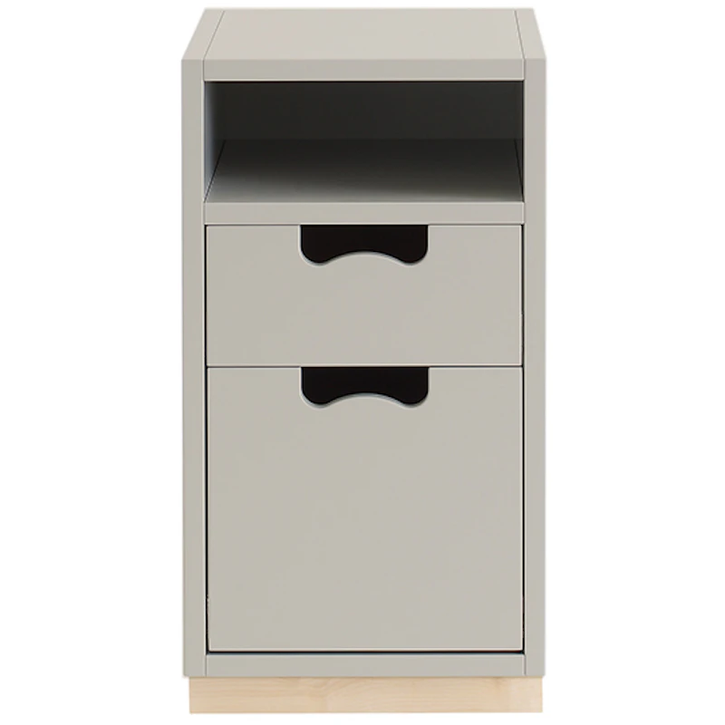 Snow G3 Drawer Unit With Base, Light Grey