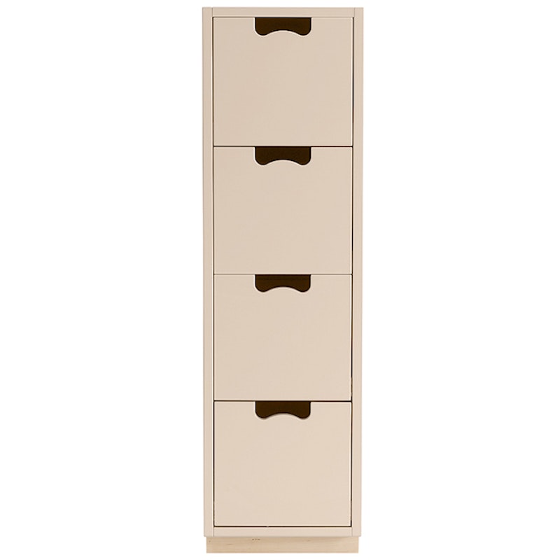 Snö J4 Chest Of Drawers Char Grey, Base Oak