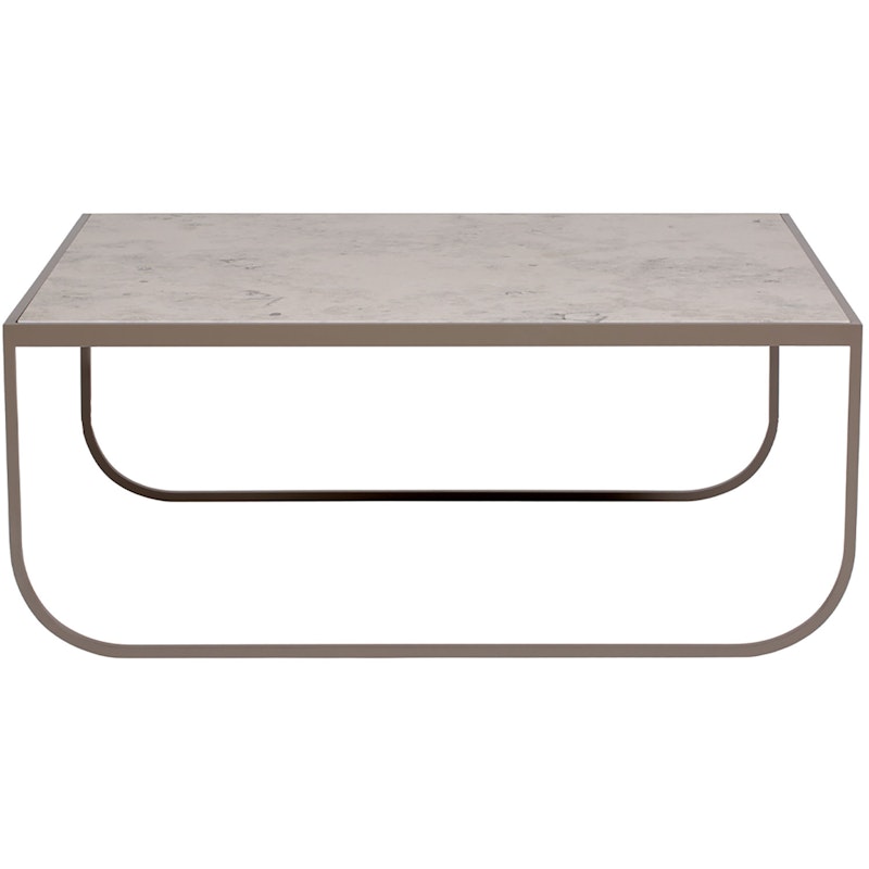 Tati 90 Coffee Table High, Nougat / Jura Limestone