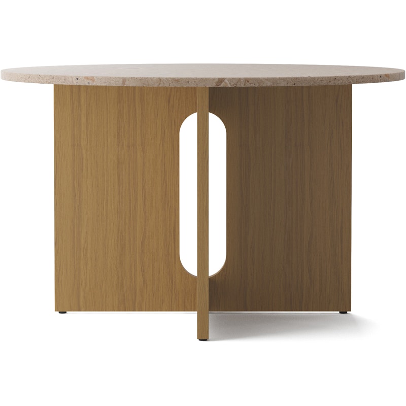 Androgyne Dining Table Ø120 cm, Natural Oak / Sand