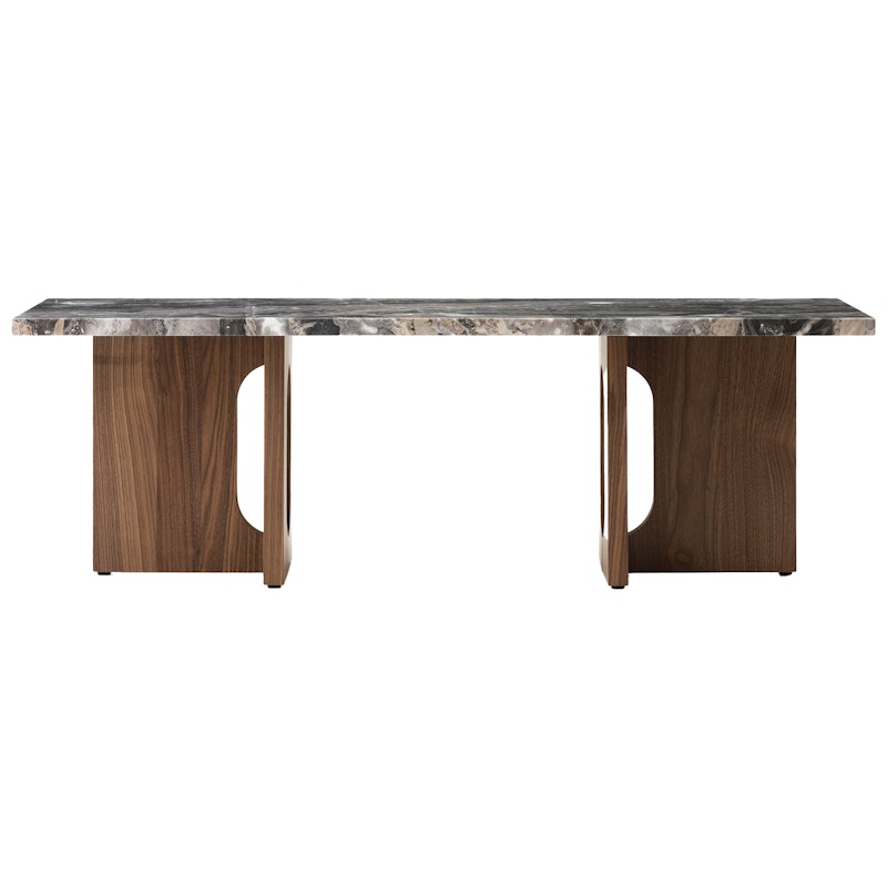 Androgyne Lounge Table, Walnut / Grey Galaxy