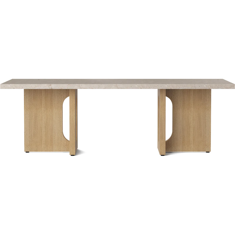 Androgyne Lounge Table,  Natural Oak / Sand