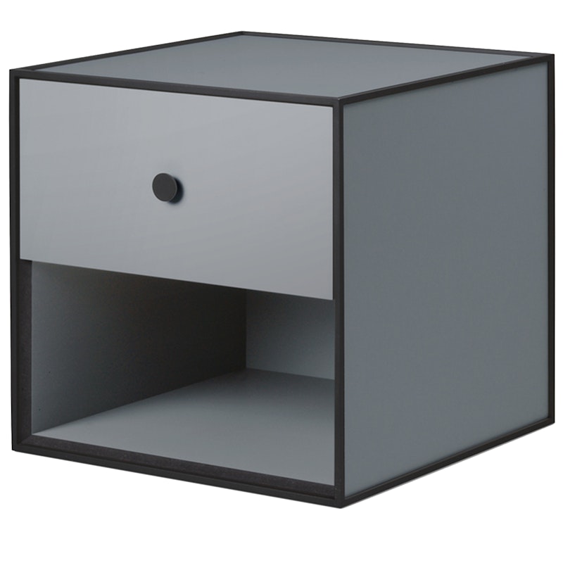 Frame 35 Bedside Table With 1 Drawer, Dark Grey