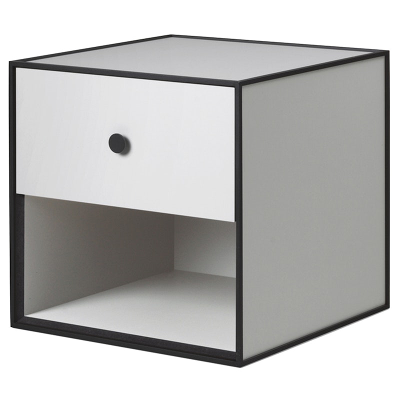 Frame 35 Bedside Table With 1 Drawer, Light Grey