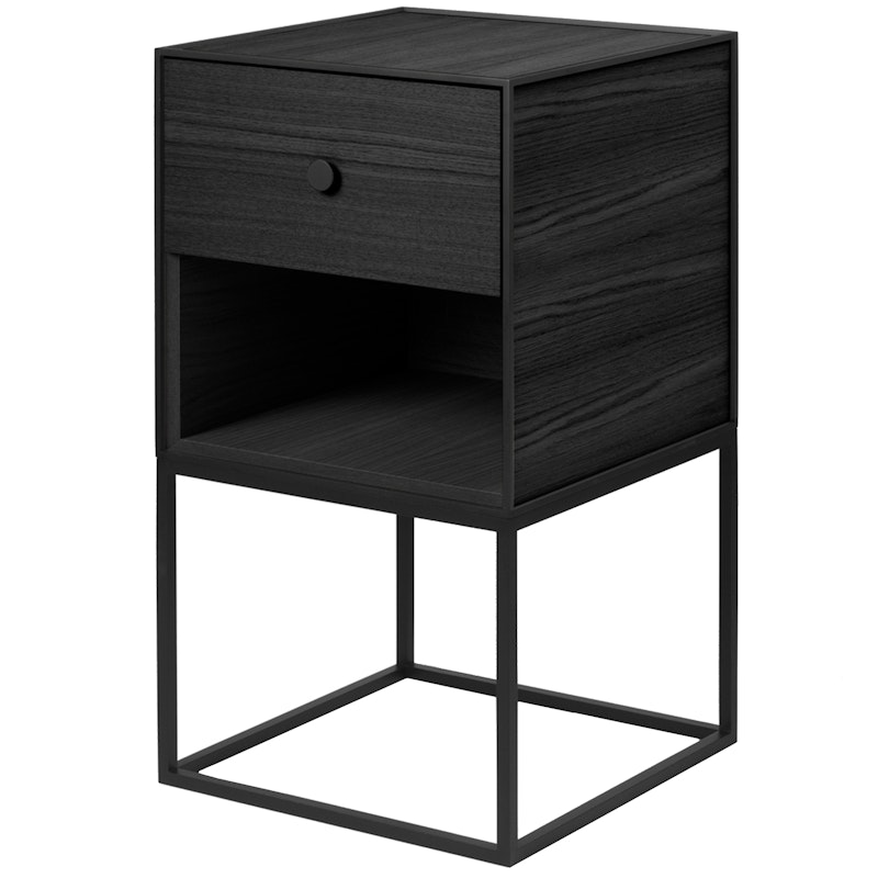 Frame 35 Side Table With 1 Drawer, Black Stained Ash