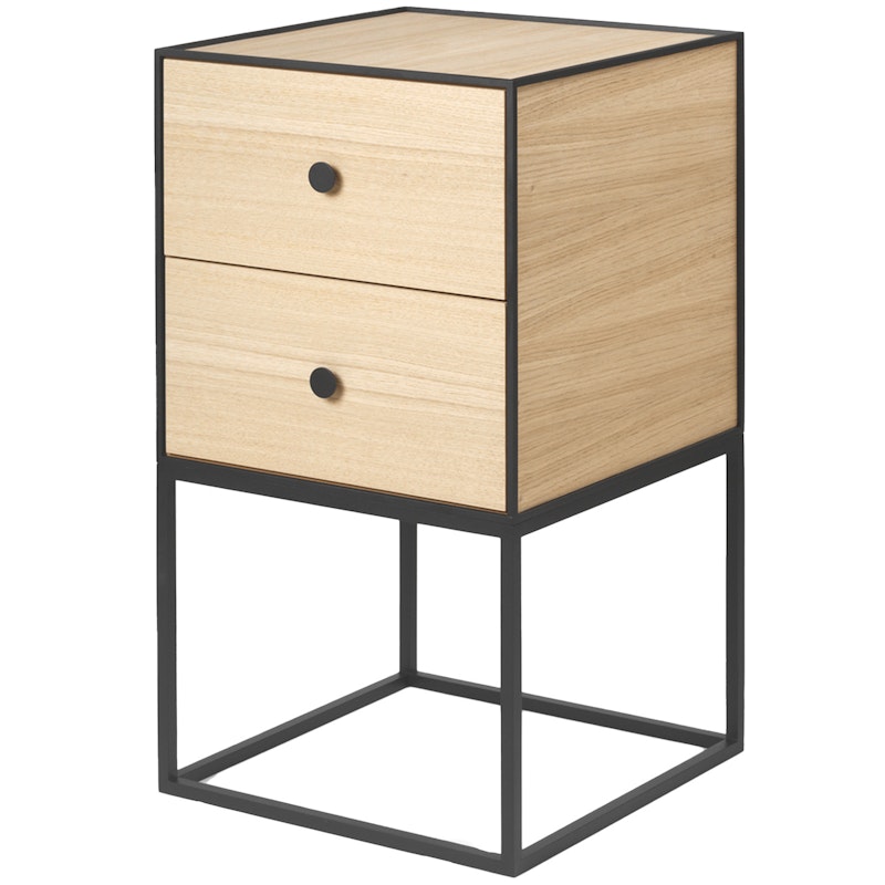 Frame 35 Side Table With 2 Drawers, Oak