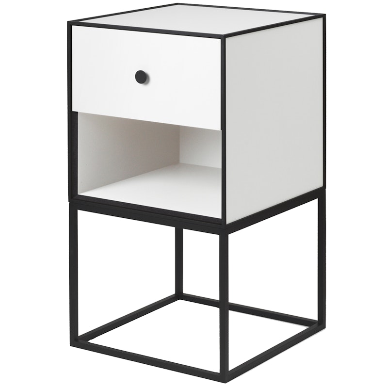 Frame 35 Side Table With 1 Drawer, White