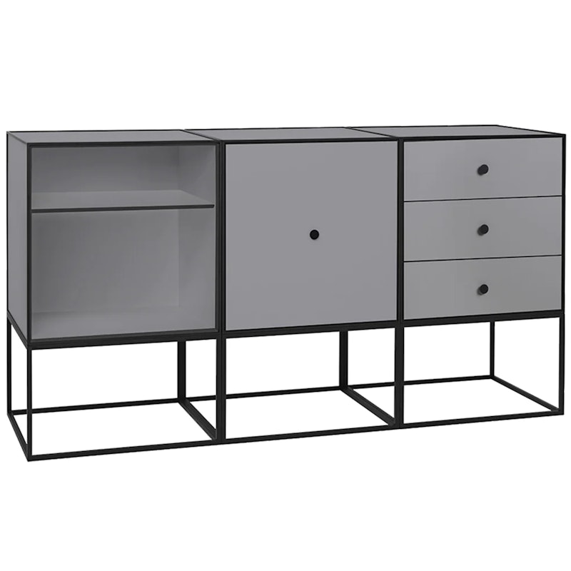 Frame 49 Trio Sideboard With Frame, Dark Grey