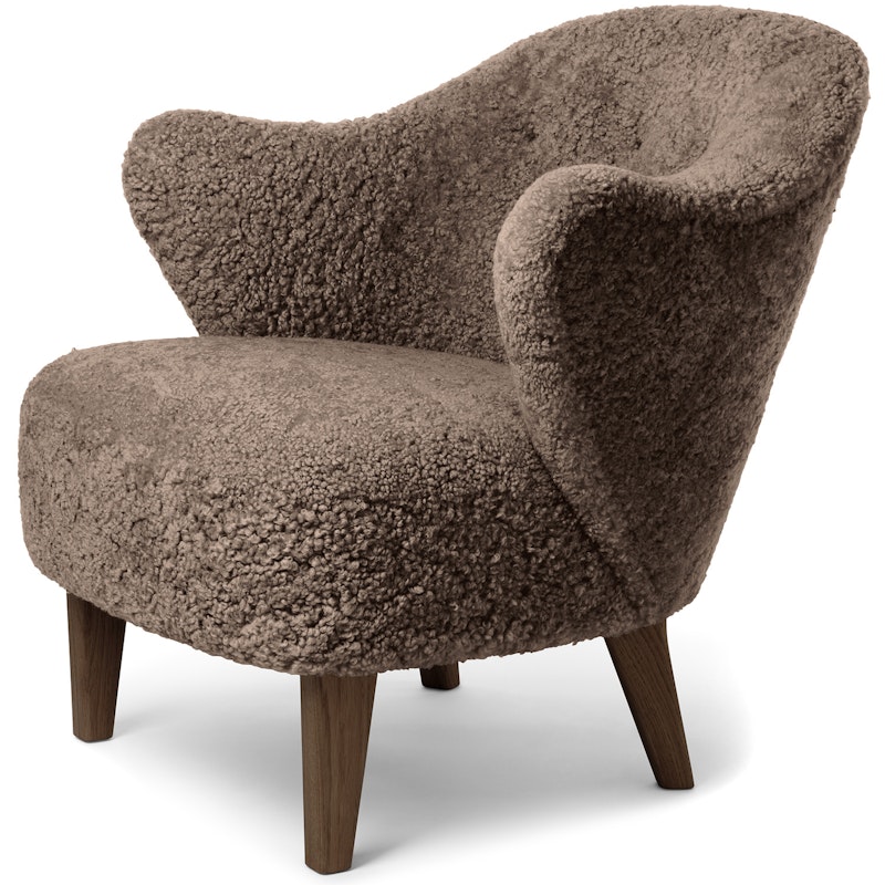 Ingeborg Lounge Chair, Sheepskin Sahara / Dark Stained Oak