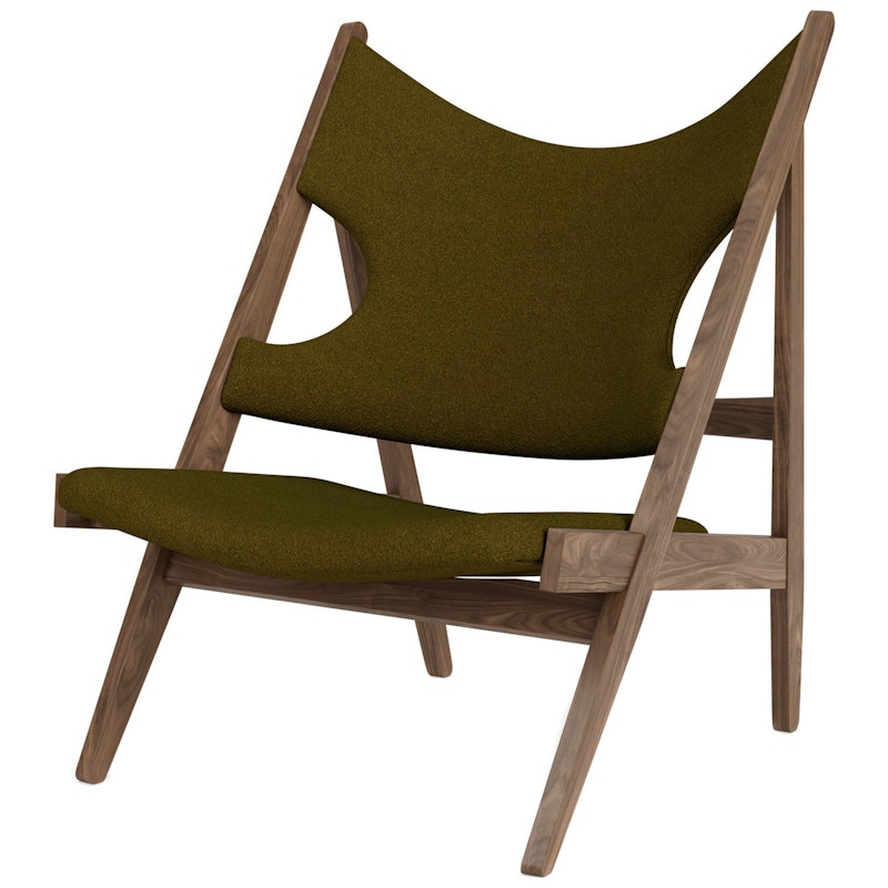 Knitting Lounge Chair, Sahco Baru 0950 / Walnut