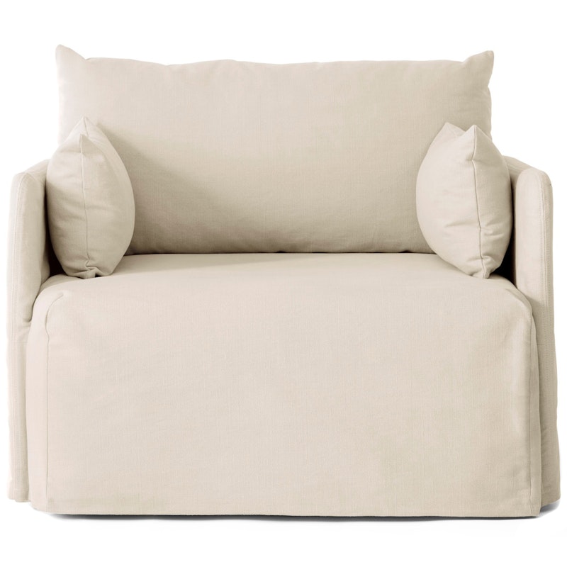 Offset Armchair Removable Upholstery, Logan Jasmine