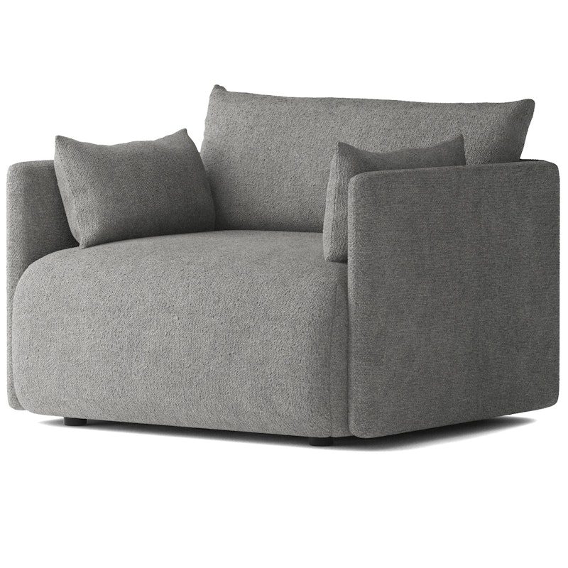 Offset Armchair, Bouclé Dark Grey